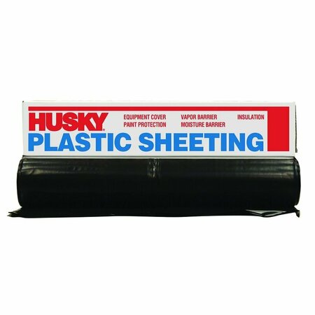 HUSKY PLASTIC SHEET BLK 8X100' 48100B